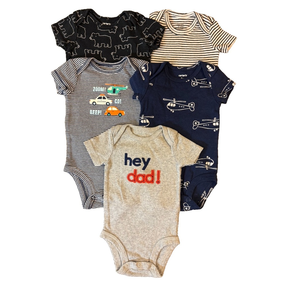 Carters Baby Boy 3 Months‎ Summer Clothes Lot Tees Shirts Bodysuits Rompers Dad